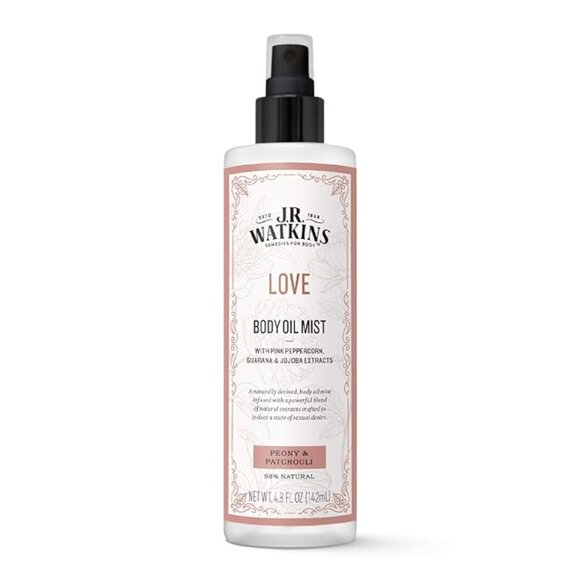 3x LOVE J.R. Watkins Love Body Oil Mist, Hydrates Skin
